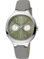 Graue Esprit Uhr mit Lederarmband