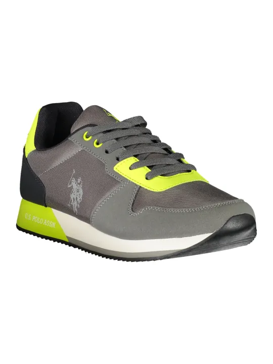 U.S. Polo Sneaker Grau-Neon: Komfort & Stil vereint