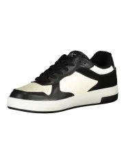"Calvin Klein Herren Sneaker: Stilvoll in Schwarz-Weiß-Grau"