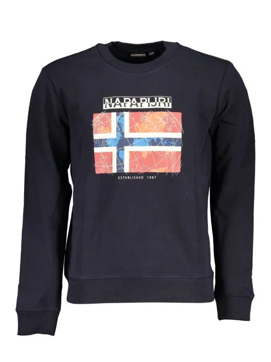 "Napapijri Startseite im Sale | NAPAPIJRI BLAUES SWEATSHIRT FÜR HERREN MIT REISSVERSCHLUSS online kaufen"|Planet-Deluxe