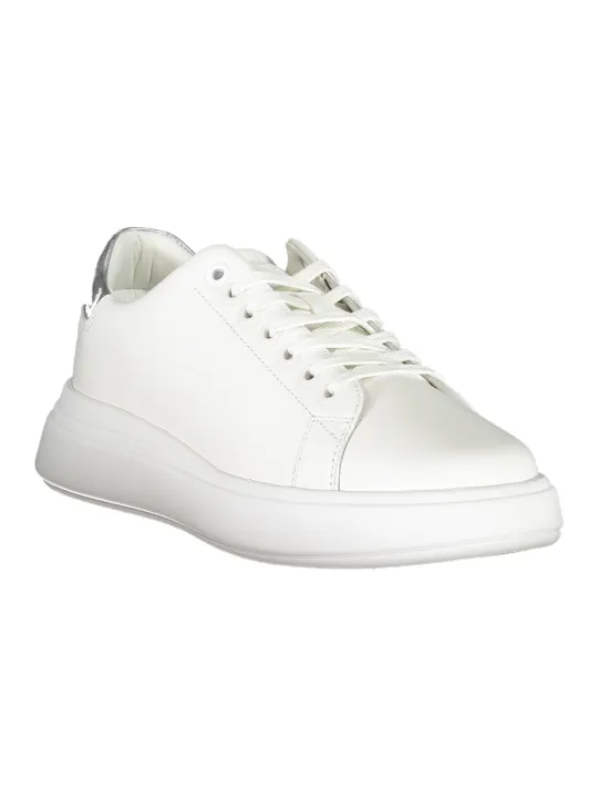 "Calvin Klein Sneakers im Sale | Calvin Klein Weiß Silber Sneaker Recycelt Komfort Stil online kaufen"|Planet-Deluxe