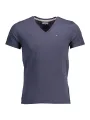 "Tommy Hilfiger T-Shirts im Sale | Bio Baumwolle V Neck Shirt mit Sticklogo online kaufen"|Planet-Deluxe