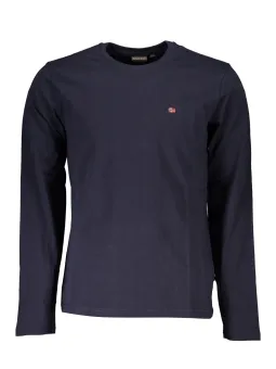 Napapijri Langarm T-Shirt - Rundhals, Stickerei, Komfort