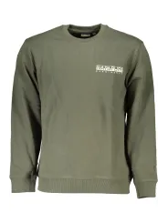 "Napapijri Sweatshirts im Sale | NAPAPIJRI GRÜNES HERREN-SWEATSHIRT MIT REISSVERSCHLUSS online kaufen"|Planet-Deluxe