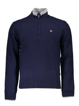 "Napapijri Marine Pullover: Stick & Halbreißverschluss"