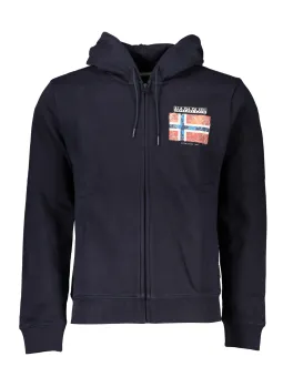 "Napapijri Herren Kapuzenpullover Marineblau Fleece"