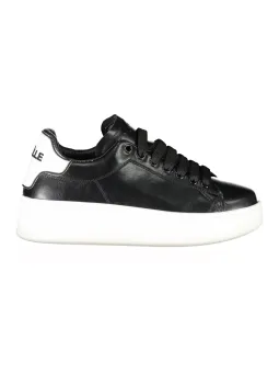 "Elegante Gaelle Paris Schwarz-Weiß Sneakers für Damen"