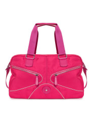 Rosa Handtasche mit Reißverschlüssen