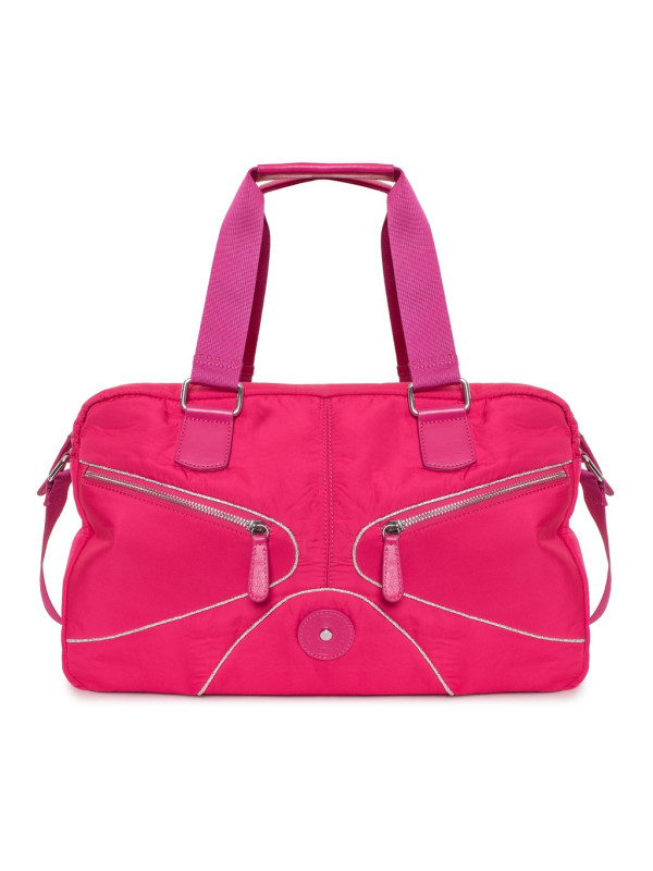 Rosa Handtasche mit Reißverschlüssen Rosa Handtasche mit Reißverschlüssen