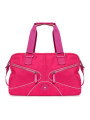 Rosa Handtasche mit Reißverschlüssen