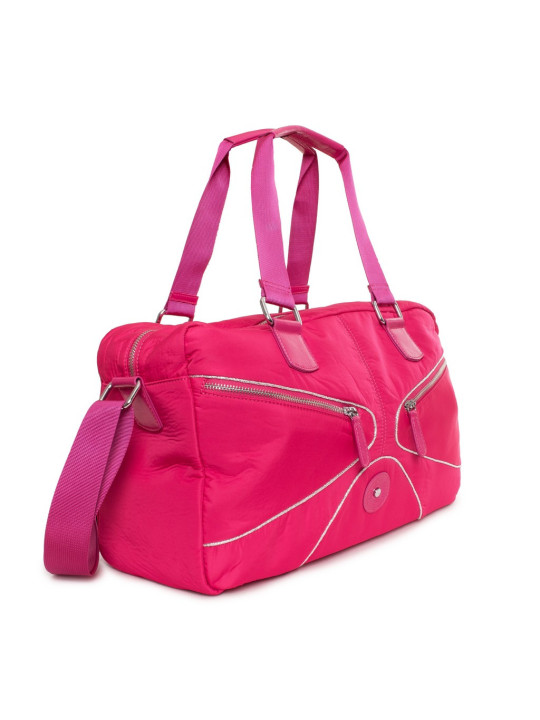 Rosa Duffel Tasche mit Reißverschluss