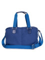 Blauer Nylon Reise Duffel Tasche