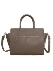 Braune Ledertasche mit Schulterriemen