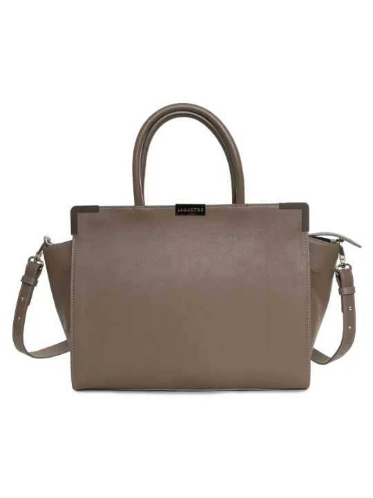 Braun Leder Handtasche mit Trägern