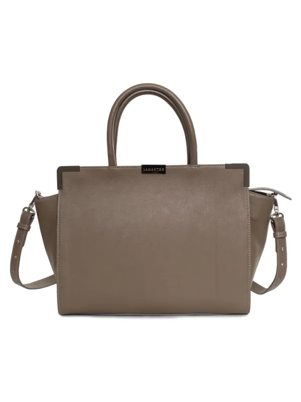 Braun Leder Handtasche mit Trägern