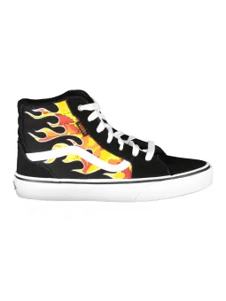 "Stilvolle Flammenmuster Vans High-Top Sneaker – Trendig & Bequem"