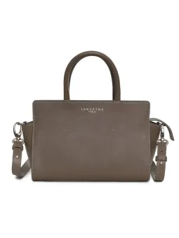 Braun Lederhandtasche Lamarthe Paris elegant