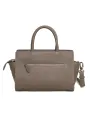 Braun Leder Clutch mit Henkel