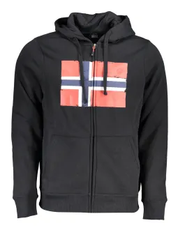 "Norway Hoodie 1963: Schwarzes Fleece Sweatshirt"