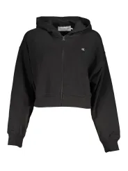 "Calvin Klein Startseite im Sale | CALVIN KLEIN SCHWARZES ZIP-SWEATSHIRT FÜR DAMEN online kaufen"|Planet-Deluxe