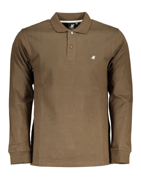 "U.S. GRAND POLO Poloshirts im Sale | US GRAND POLO LANGÄRMELIGES POLOSHIRT FÜR HERREN BRAUN online kaufen"|Planet-Deluxe