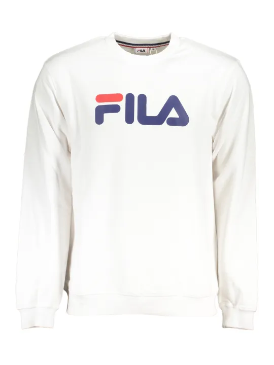 "Fila Startseite im Sale | FILA WEISSES SWEATSHIRT FÜR HERREN MIT REISSVERSCHLUSS online kaufen"|Planet-Deluxe