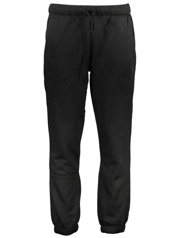 GIAN MARCO VENTURI: Schwarze Fleece-Sporthose, Komfort pur