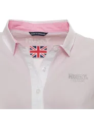 Rosa Husky Poloshirt mit Logo