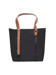 Schwarze Bric's Tragetasche aus Canvas