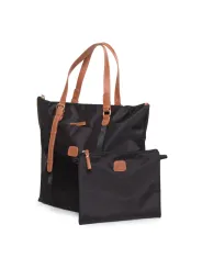Schwarze Nylon Tasche mit Beutel