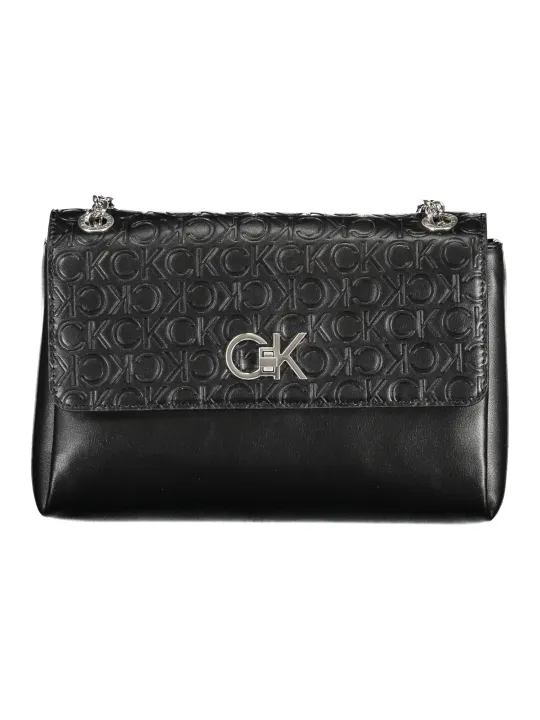 "Calvin Klein Einzelstücke & Seltenheiten im Sale | Calvin Klein Lederhandtasche mit CK Logo und Kettenriemen online kaufen"|Planet-Deluxe