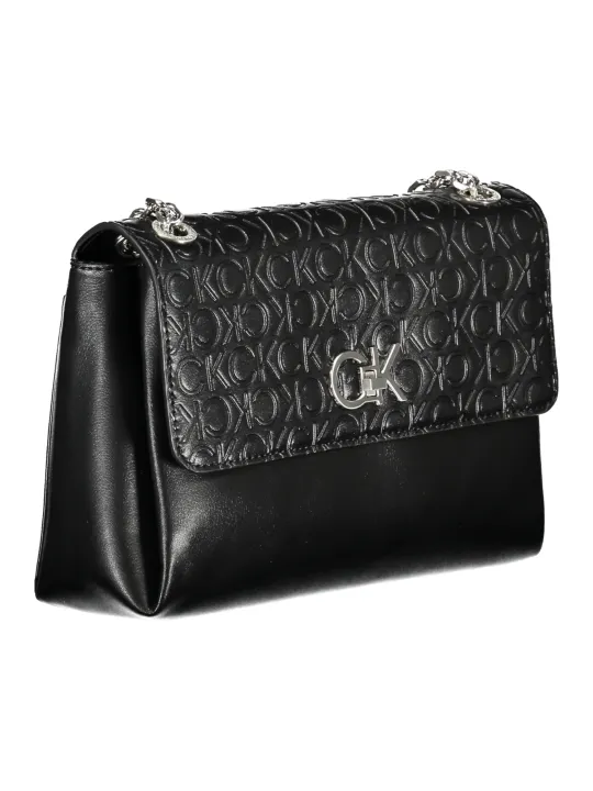 "Calvin Klein Einzelstücke & Seltenheiten im Sale | Calvin Klein Lederhandtasche mit CK Logo und Kettenriemen online kaufen"|Planet-Deluxe