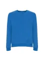 Blaues Langarmshirt mit Rundhalsausschnitt