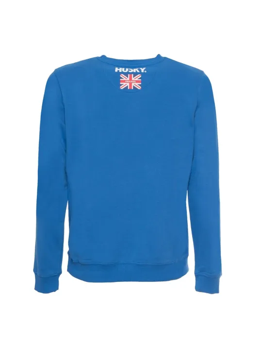Blauer Sweatshirt mit Union Jack