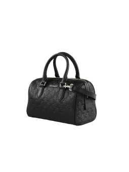 Schwarze Leder Handtasche Harmont Blaine