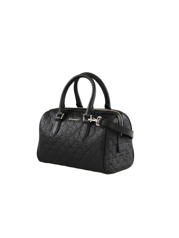 Schwarze Leder Handtasche Harmont Blaine