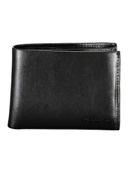 Calvin Klein Graue Leder Geldbörse mit RFID Schutz