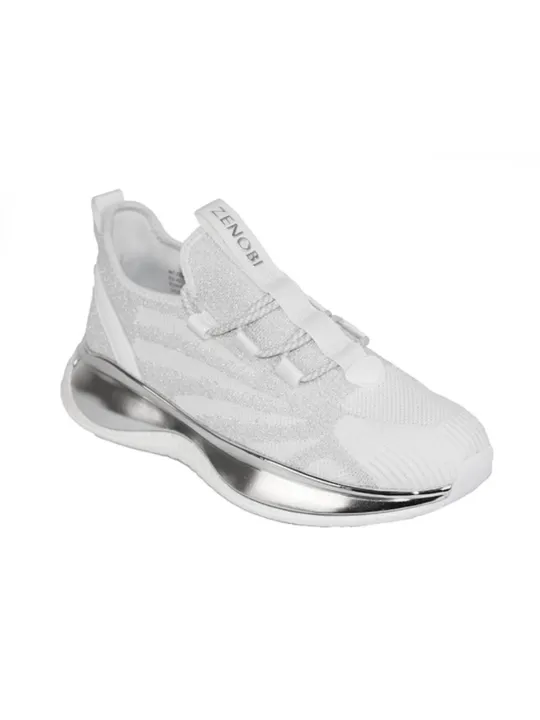 Weiße Zenobi Sport Laufschuhe