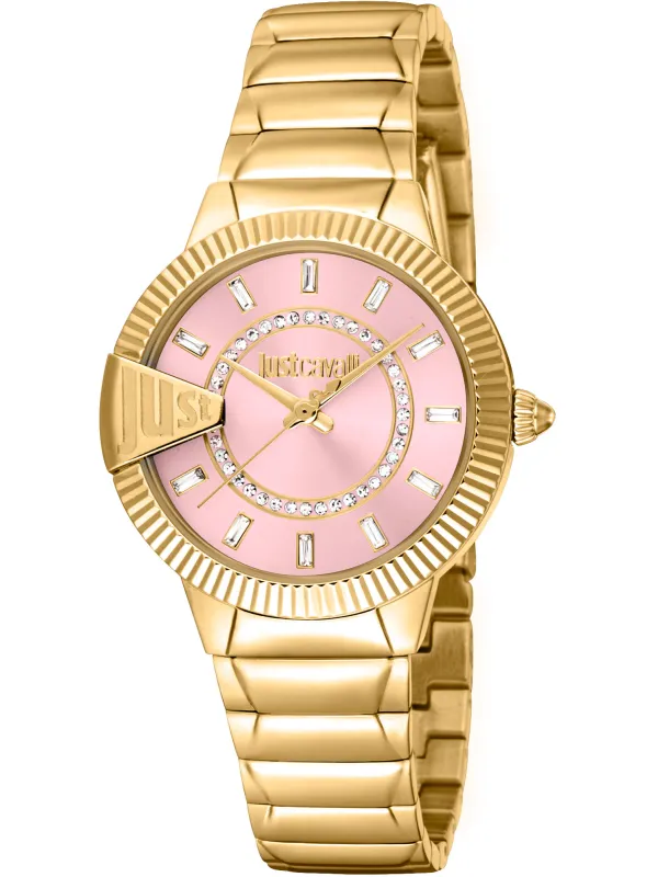 Goldene Just Cavalli Damenuhr Gelb Goldene Just Cavalli Damenuhr Gelb