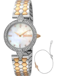 Schwarze Diamant-Damenarmbanduhr Just Cavalli