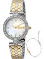 Just Cavalli Damenarmbanduhr Schwarz Gold