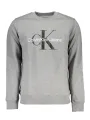 "Calvin Klein Sweatshirts im Sale | Calvin Klein Graues Logo-Sweatshirt Langarm online kaufen"|Planet-Deluxe