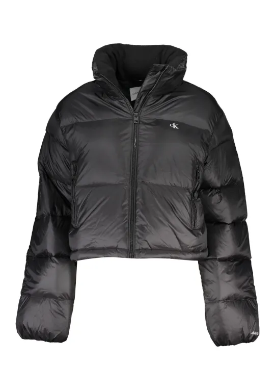 Calvin Klein Recycelte Kurze Jacke Schwarz - Nachhaltig