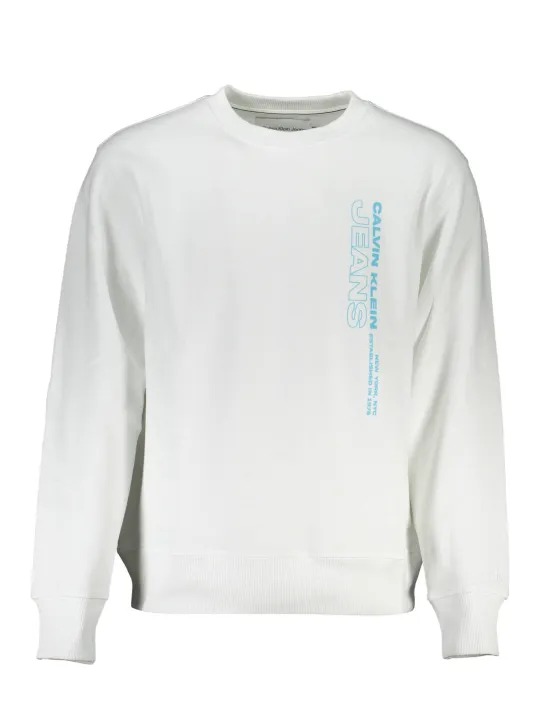 "Calvin Klein Sweatshirts im Sale | Calvin Klein Classic Fleece Sweatshirt Weiß online kaufen"|Planet-Deluxe