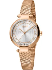 Gelbe Ferrè Milano Damenarmbanduhr mit Diamanten