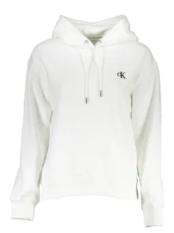 Calvin Klein Damen Sweatshirt in Weiß – Stilvoll & Zeitlos