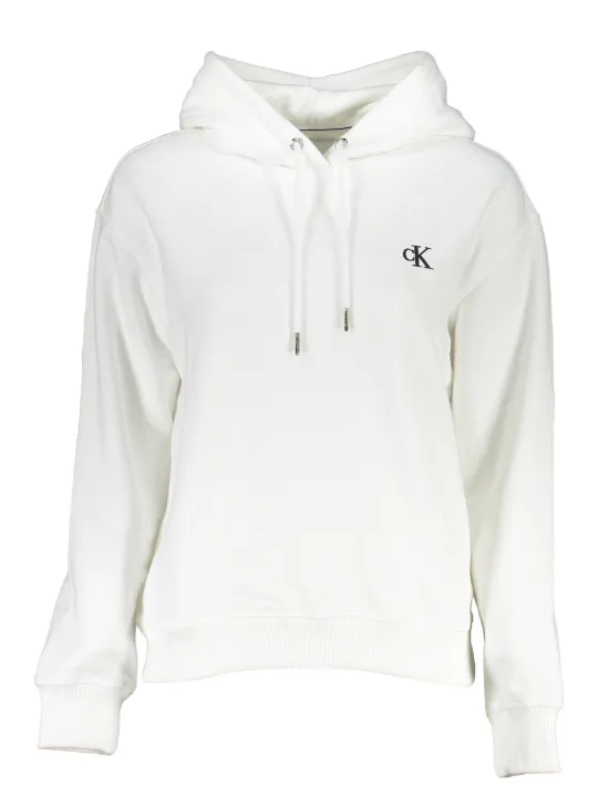 "Calvin Klein Sweatshirts im Sale | Calvin Klein Eleganter Hoodie Weiß online kaufen"|Planet-Deluxe