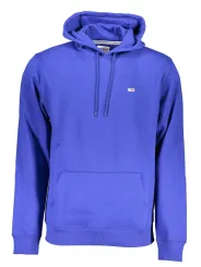 "Tommy Hilfiger Sweatshirts im Sale | Tommy Hilfiger Kapuzenpullover Blau Fleece Bio-Baumwolle online kaufen"|Planet-Deluxe