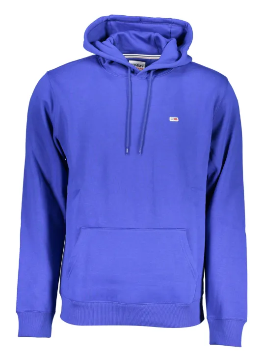 "Tommy Hilfiger Sweatshirts im Sale | Tommy Hilfiger Kapuzenpullover Blau Fleece Bio-Baumwolle online kaufen"|Planet-Deluxe