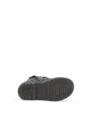 Schwarze Kinder Schuhe Animalier Muster